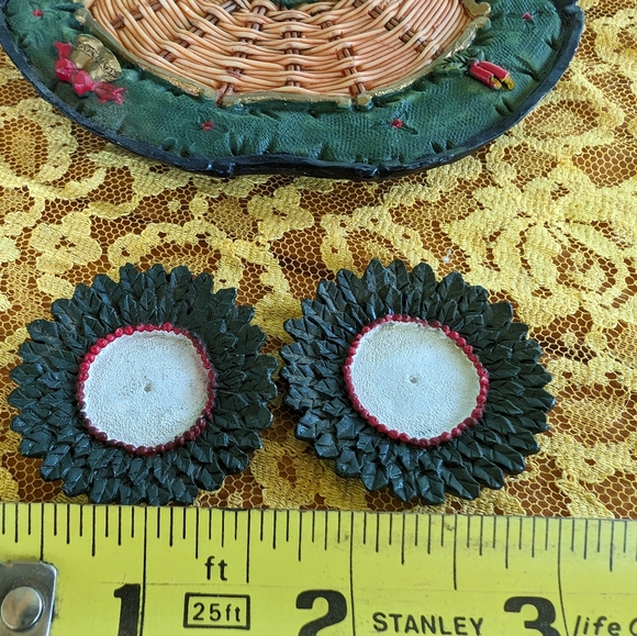 Miniature Resin 11 PC Christmas Cardinal Tea Set 1990's - Picture 10 of 10